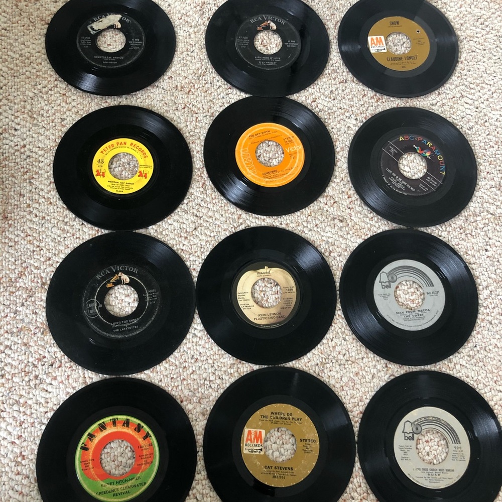 Vintage 45 record bundle